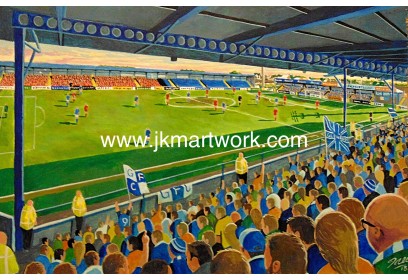 Mourneview Stadium Fine Art Print - Glenavon FC